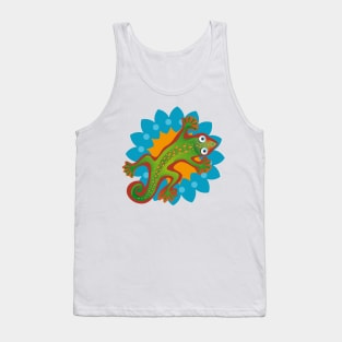 Green Lizard Tank Top